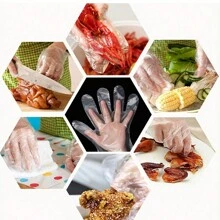 100 guantes desechables para cocinar, preparar comidas, barbacoa, limpieza, guantes multiuso para cocinar y limpiar, uso en cocina, baño y hogar