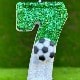 White and Green Soccer Ball