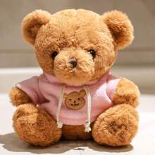 欧美风格可爱白色泰迪熊刺绣，棕色泰迪熊毛绒玩具汽车/房间装饰毛绒娃娃，送给女朋友的完美礼物 - 多色 - 查看 20