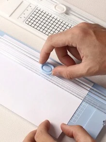 Double-Sided Paper Cutter A4 Size Handheld Paper Trimmer Manual Paper Cutting Tool For Office & Student Use - Multicolor - View 7