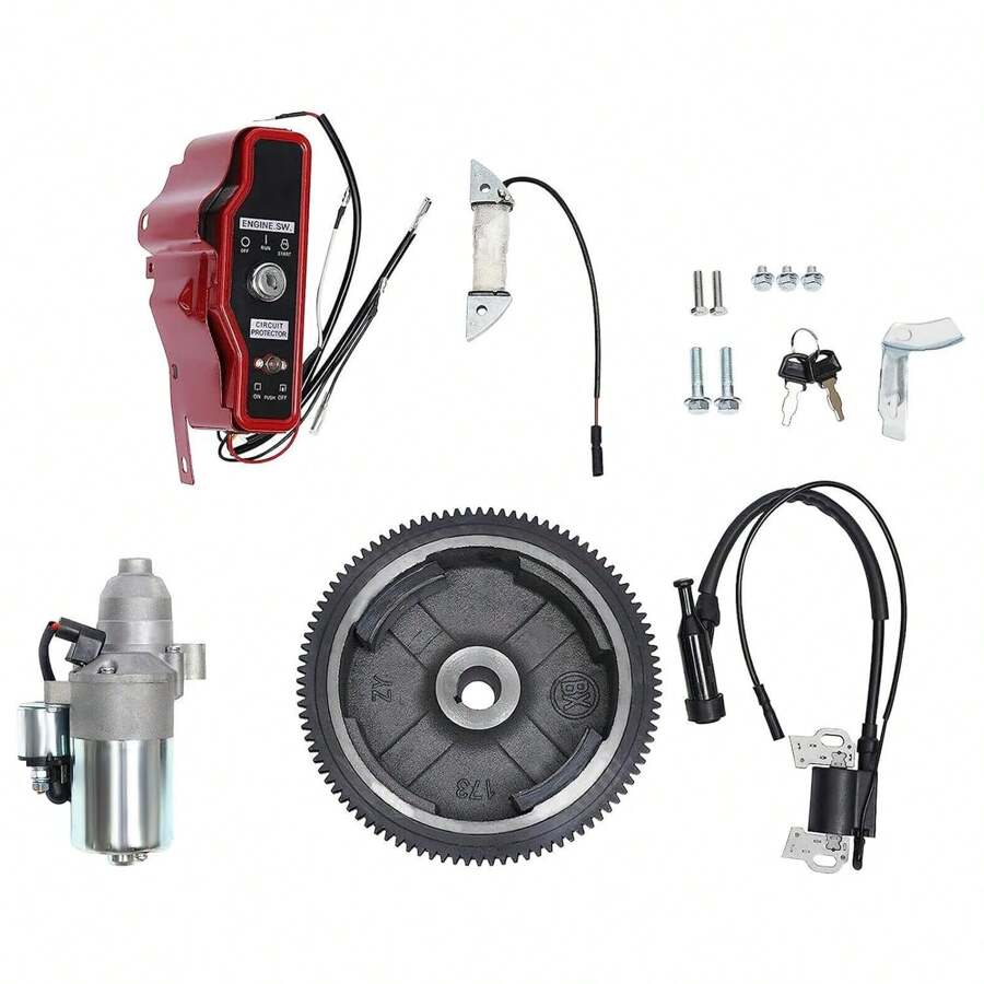 Electric Start Kit Fits For GX240 8HP And GX270 9HP With Flywheel Ignition Engine Electric Start Kit - 1 - View 1