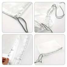 10pcs Soft & Smooth Silk-Like Drawstring Storage Bags, Dust Cover Bags For Purses, Wigs, Lingerie,Boho Vibes