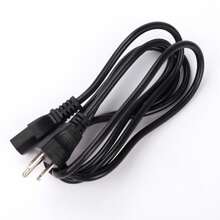 Cable CPU de Corriente Trifásico Para PC Alimentación de Monitor, Computadora, Impresora - Negro - Ver 9