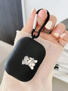 可爱狗耳耳机盒兼容 iPhone、AirPods 1/2、AirPods 3/Pro/Pro2、无线耳机保护套、送给男朋友/女朋友的礼物 - 彩色 - 查看 8