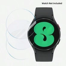 (3 Packs)For Galaxy Watch Ultra 7 6 5 4 3 40/44MM Series Tempered Glass Screen Protector For Watch FE/4/6Classic 46/42/41/43/47mm Series HD Protective Film Waterproof Shockproof Anti-Fall Anti-Fall Scratch Resistant Anti-Fingerprint Full Cover