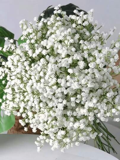 2/5/10/20/30/60pcs Starry Sky Artificial Flower With Stem - Handmade Textured Fake Floral Bouquet For Home, Outdoor Yard, Garden, Wedding, Party, Birthday Decoration Gifts Graduation