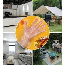 100 guantes desechables para cocinar, preparar comidas, barbacoa, limpieza, guantes multiuso para cocinar y limpiar, uso en cocina, baño y hogar