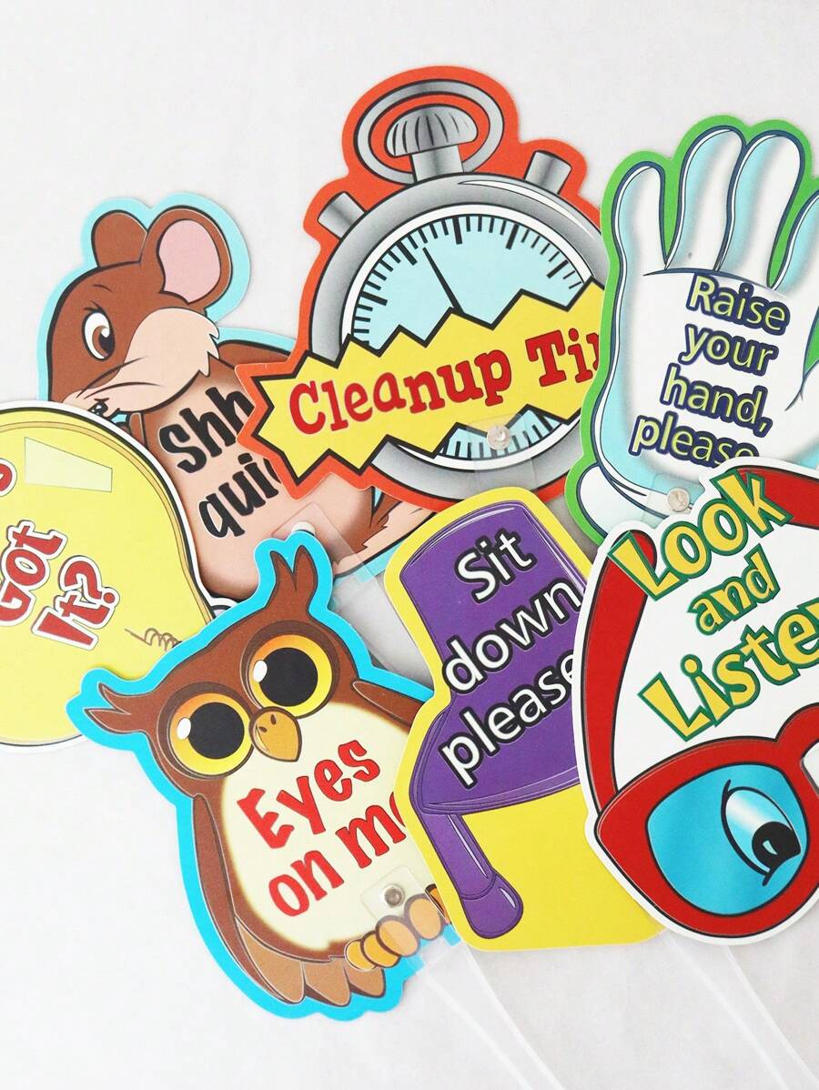 Hoojojo 8 Double Sided Classroom Rule Flashcards Interactive hoojojo-8-double-sided-classroom-rule-flashcards-interactive