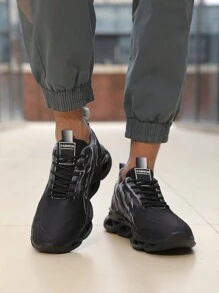 Herren Sneaker in Große Größen mit Farbverlauf, Mesh atmungsaktiv, leicht & bequem für Laufen
