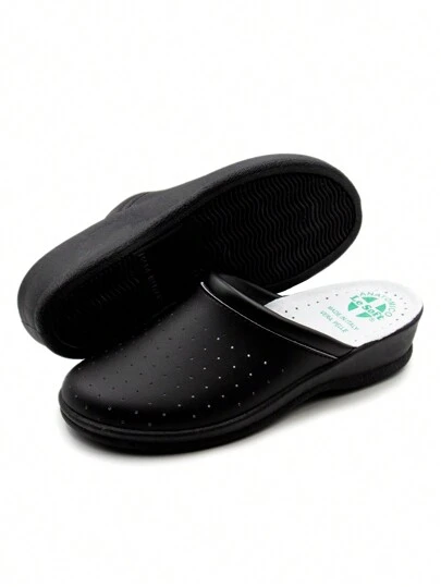 Farfallarossa Anatomical Sanitary Slippers For Men And Women – Orthopedic Comfort Shoes With Perforated Leather Upper, Made In Italy