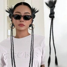 1 PC Messy Bun Claw Clip Hair Bun Women Extension Bun Claw Clip Ponytail Wig, Stylowy wysoki kucyk dodaje objętości, uniwersalny dodatek do włosów na każdą okazję