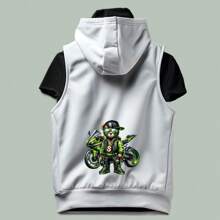 1/2/3 件 Hip Hop Biker Bear 熨烫转印贴纸，1/2/3 件，卡通赛车手乙烯基贴花，适用于 DIY T 恤、运动衫、牛仔裤、连帽衫、包包、枕头装饰、时尚补丁配饰混色 - 彩色 - 查看 7