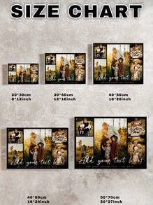 1 件个性化照片帆布印刷 - 帆布印刷您的照片，定制墙壁艺术，适用于卧室、客厅、婚礼、婴儿、宠物、家庭、爱情、情侣、朋友、图片、照片、相框墙壁艺术、礼物、最佳朋友礼物、家庭礼物、生日礼物、送给家人/朋友/女朋友/男朋友的礼物、情人节、情人节装饰 - Style-1 - 查看 6