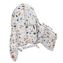 High Chair And Dining Chair Cushion Cover, Made Of Premium Oxford Fabric With Built-In Inflatable Pad For Baby, More Comfortable Seating - Multicolor - View 8