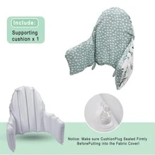 High Chair And Dining Chair Cushion Cover, Made Of Premium Oxford Fabric With Built-In Inflatable Pad For Baby, More Comfortable Seating - Multicolor - View 5