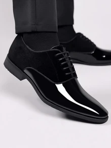 Men's Fashion Versatile Casual Shoes, Formal Business Shoes With Rubber Non-Slip Durable Outsole, Suitable For Formal Occasions, Parties, Weddings, Daily And Casual Wear