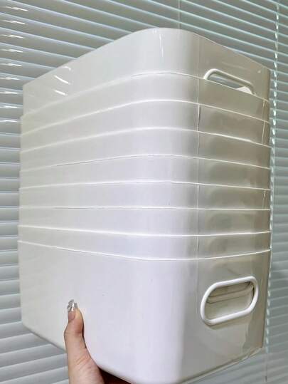 Caixa de armazenamento multifuncional com 3 peças - adequada para cosméticos, lanches, etc. - Suporte de armazenamento de plástico durável, usado para armazenamento de penteadeiras em cozinhas, banheiros e dormitórios, caixas de armazenamento de cosméticos, caixas de armazenamento, armazenamento de penteadeiras, organizador de mesa, organizador de gavetas, materiais de volta às aulas, usado para armazenamento diverso, armazenamento de papelaria e itens essenciais de dormitório.