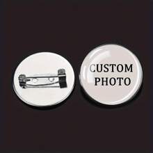 1pc Customized Brooch Clothing Accessory Custom Photo Circular Glass Brooch Display Personalized Dressing - Style - View 11
