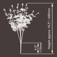 1 PC Artificial Flowers Stems Faux Long Stem Silver Dollar Leaves Fake Plants Eucalyptus Flower Bouquet For Garland Party Home Craft Decor,Fake Plants,Fall Decor,Room,Desk,Garden Decor,Room Decoration Stuff, Valentine's Day, Gift Gifts Birthday Graduation