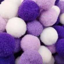 (120/60/30pcs) 1 Paket Pom Pom Poliester 10/15/20mm untuk Kerajinan DIY, Seni, dan Dekorasi Meriah - Bola Felt Aneka Warna untuk Acara Keluarga, Proyek Kreatif, Pembungkus Kado, Pakaian, Sepatu, dan Aksesoris - MultiWarna - View 24