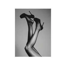 1/3 件时尚性感女人高跟鞋海报印刷帆布画墙面艺术适用于现代卧室家居装饰画可选画框 - A 無框 - 查看 14