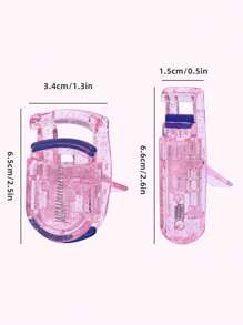 Easy-To-Use Mini Eyelash Curler - Hypoallergenic, Suitable For Beginners And Travel, Available In Clear And Glitter Versions, Portable Glowing Eyelash Curler, 24-Hour Long-Lasting, Non-Irritating, Classic Compact Eyelash Curler For Women, Suitable For Travel, No Battery Needed, Partially Curled For Beginners - Hypoallergenic, Alcohol-Free - Multicolor - View 9