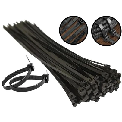 Electronics Paradise Pacote Com 100 Abraçadeira Nylon Enforca Gato 2.5mm x 10cm Preto e Branco - BOM550