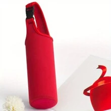 SUGAW 1 Manica per tazza in neoprene, copritazza monopezzo di colore solido e spesso, termoisolante e resistente al calore, forniture scolastiche