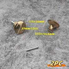20 个装金色简约单孔橱柜抽屉拉手，圆形家具把手，适用于橱柜和衣柜门抽屉把手，极具吸引力的橱柜把手拉手简约把手，不锈钢厨柜复古把手，橱柜浴室现代门把手，厨房创意抽屉家具五金 - 彩色 - 查看 16