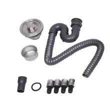 Fregadero industrial autoportante de acero inoxidable de un compartimento para la cocina - Plata (plata) - Ver 11