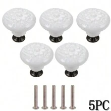 10 piezas de perillas para cajones, tiradores de gabinete altamente atractivos de estilo minimalista, manijas de acero inoxidable, porcelana y cerámica para gabinetes de cocina de estilo vintage, manijas modernas para puertas de baño, accesorios creativos para muebles de cocina