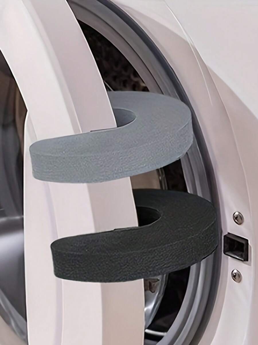 1/4pcs Soft-Touch Anti-Pinch Washing Machine Vent Support Set - Breathable, Durable Plastic - Multicolor - View 1