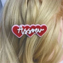 1pc Customized Acrylic Name Hair Clip - Personalized Macaron Inspired, Three-Layer Design, Unique Colors - Perfect Gift For Women And Best Friends, Hair Accessories For Women , Hair Clips, Claw Clips, Hair Ties, Accessories Women, Wedding Hair Accessories, Spring Summer Bright Colors