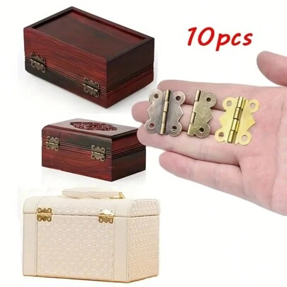 10 件/包铁制蝴蝶铰链，适用于木箱