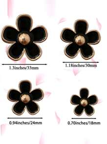 4pcs Alloy Daisy Car Air Outlet Fragrance Decoration Clip Car Interior Car Decoration Supplies Set