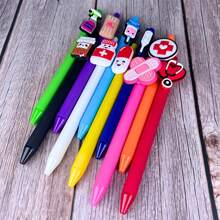 5pcs, Or 2/1pc, [Random Style] Nurse-Themed Ballpoint Pen - Retractable Click Gel Pen, Ballpoint Pen For Nursing, Medical Assistant, Emergency Room And Intensive Care Unit - Essential Work Accessory And Gratitude Gift For Adults Back To School