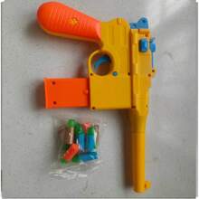 Ejection Shell Soft Bouncing Toy Gun, Mauser Style Outdoor Interactive Toy Gun (Random Style And Color) - Blue - View 9