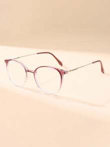 1 副时尚椭圆形简约透明镜片眼镜，适合日常使用、电脑工作、装饰和游戏 - 彩色 - 查看 16