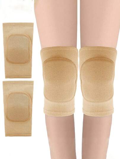 1 Pair Outdoor Sports Fitness Dancing Volleyball Cushioned Knee Pads, Thick Protective Kneepads To Prevent Collision Gym Accessories Knee Support Sports Knee Pads Gym Knee Pads