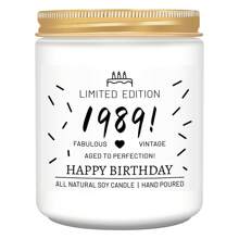 A Particular Year Birthday Gift Scented Soy Wax Candle In A Jar, 18th Birthday Gifts For Girls Women Daughter Sister BFF Friends, Relaxing Stress-Relieving Smokeless, Fun Unique Personalized - Multicolor - View 24