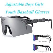 Gafas de béisbol de moda para jóvenes y adolescentes, gafas deportivas para exteriores para softbol, correr, senderismo, bicicleta, ciclismo, fútbol, para hombres y mujeres con rostros estrechos - DY - Ver 7