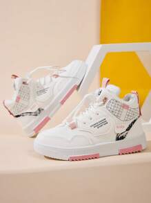 儿童时尚新款运动鞋，户外街头穿着耐用登山鞋 - 粉色 - 查看 3