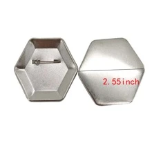 10 件金属纽扣制作器、DIY 纽扣徽章、特殊形状工艺空白别针纽扣，适用于图片照片、工艺用品 - 彩色 - 查看 11