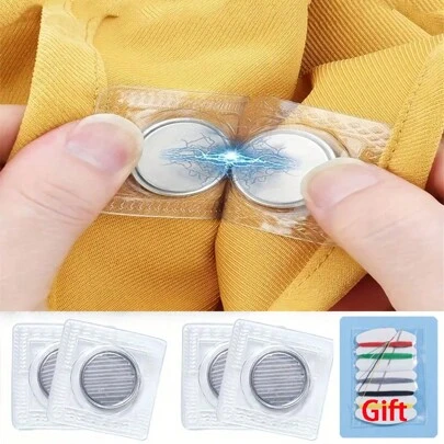 2 件/6 件/10 件强力磁性 PVC 磁性按扣，DIY 包包、衣服、窗帘隐形磁扣