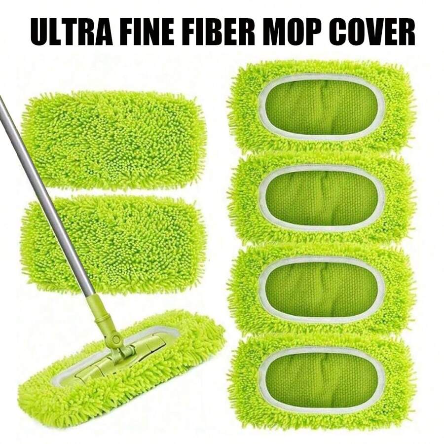 8pcs/6pcs/4pcs/2pcs/1pc, Microfiber Cleaning Mop Replacement Pad, Compatible With Sweeper, Flat Floor Mop Cloth, Washable And Durable Replacement Mop Cloth, Wet And Dry Use, Easy To Clean, Cleaning Supplies, Back To School Supplies,Mop Replacement Pads, Elastic Band Flat Floor Mop Cloth, Washable Durable Mop Pad Refill, Dust Mop Head, Soft Mop Pad Refill, Super Absorbent, Easy To Clean, Cleaning Supplies