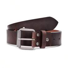 Cinto Masculino Ajustável em Material Sintético - Fivela de Metal Resistente, Estilo Casual e Formal