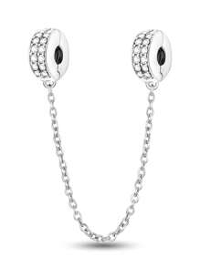 Newsoul 1 件可爱串珠优雅串珠吊坠女士珠宝女士手链手镯和项链配饰 925 纯银精美珠宝制作女孩日常装饰生日礼物 - 銀色 - 查看 10