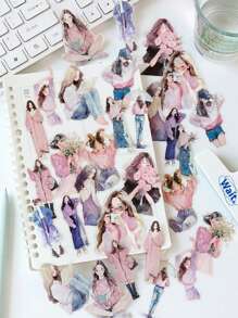 1 Pack 30pcs Urban Casual People DIY Decor Collage Scrapbooking Stickers Back To School - Multicolor - View 7