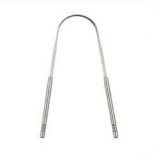 1pc Professional Stainless Steel Tongue Scraper - Metal Tongue Cleaner For Adults, Reduces Bad Breath, Enhances Oral Hygiene, Unscented, Includes Case - Silver - View 4