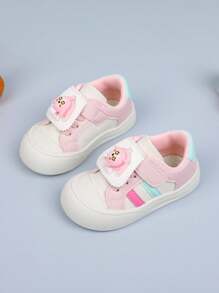 Infant Outdoor Versatile New Comfortable Soft Bottom All Season Suitable For Walking, Outdoor Fashion Casual Cartoon Cute Sneakers - Pink - View 2